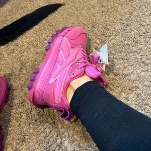 Brand new Cardi B Reebok purple tennis shoes. NWT